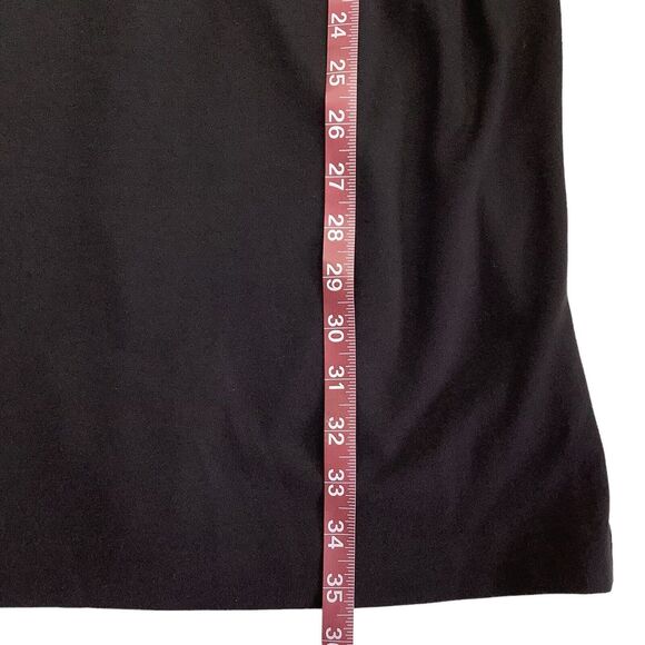 Carmen Marc Valvo Roma Midi Dress Women's 10 Sheath Ruffle Sleeveless Stretch - Picture 11 of 14